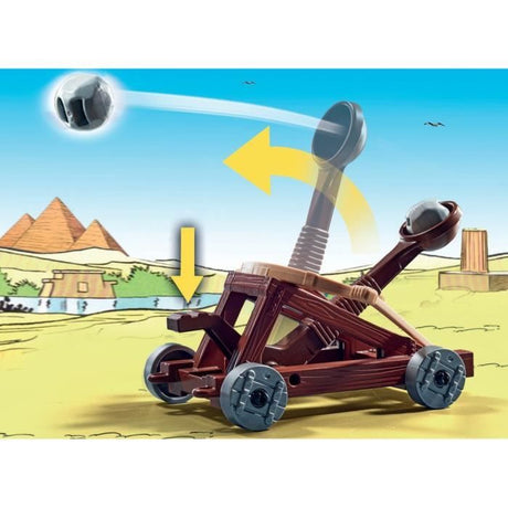 PLAYMOBIL 71268 Numerobis et la bataille du Palais, Siege des Romains, 56 pieces, Astérix