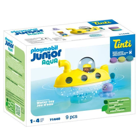 PLAYMOBIL Junior 71440 Sous-marin, Junior AQUA Tinti, Jouet pour le bain, Des 12 mois