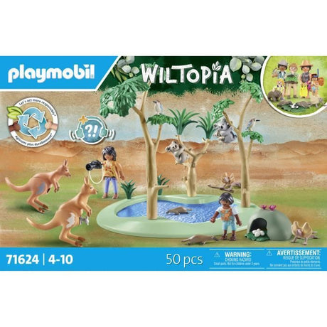 PLAYMOBIL 71624 Explorateurs avec animaux australiens, Wiltopia, 50 pieces, Des 4 ans