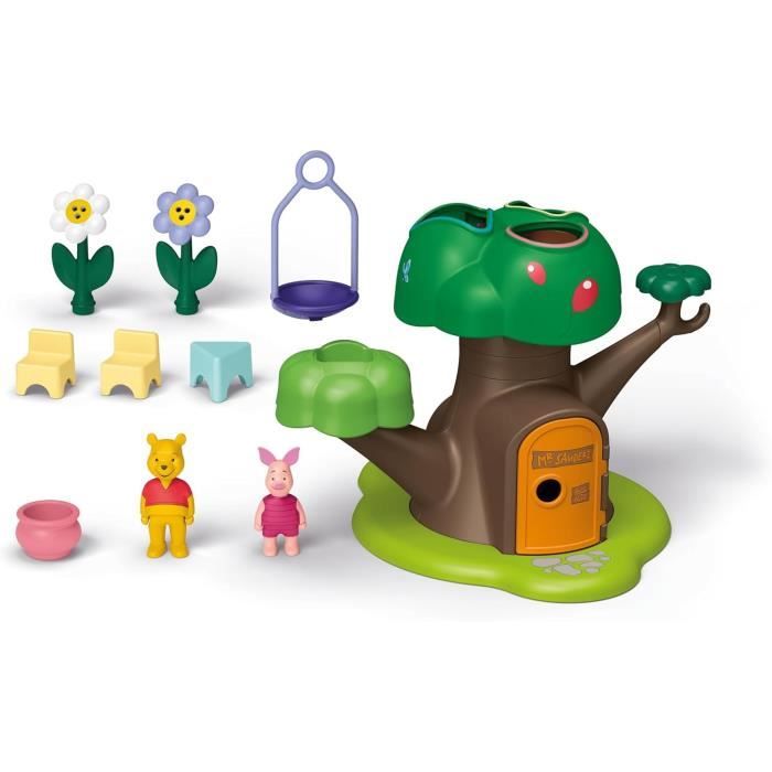PLAYMOBIL Junior 71693 Winnie l'ourson et Porcinet avec cabane, 17 pieces, Junior & Disney, Des 12 mois