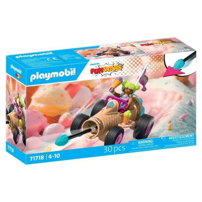 Playmobil 71718 Kart cornet de glace,  Funstars, 30 pieces, Des 4 ans