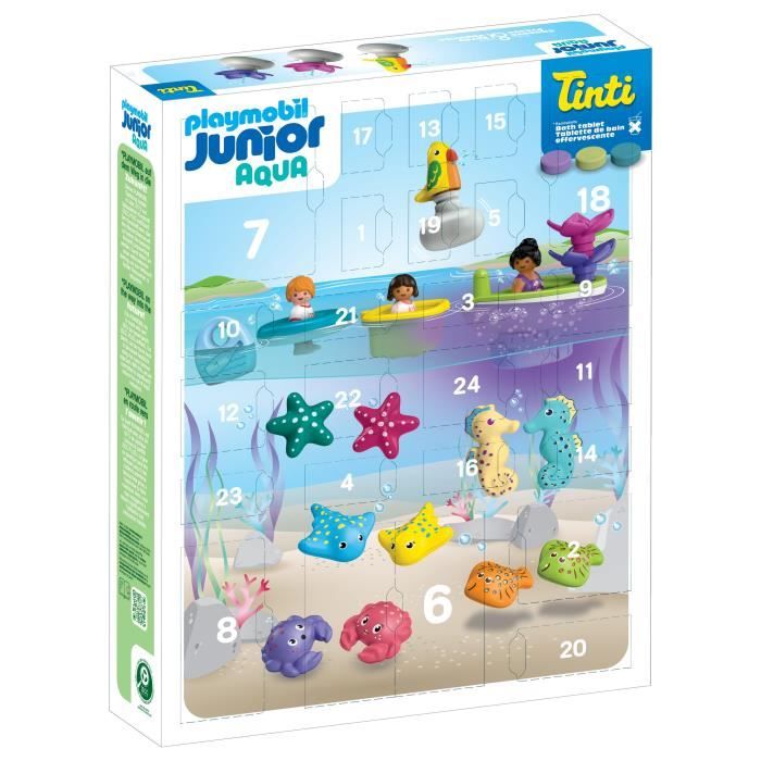 Playmobil 71777 Calendrier de l'avent Junior, JUNIOR & Tinti, 31 pieces, Des 4 ans