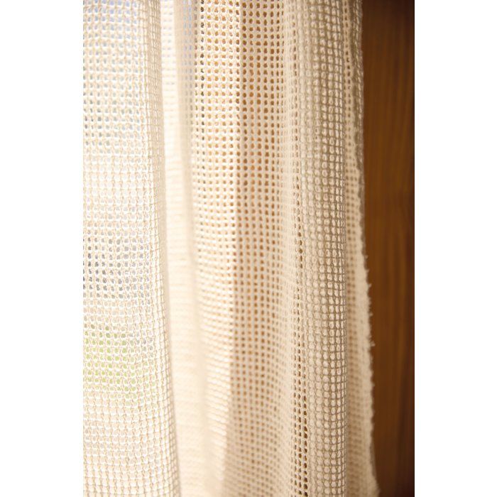 Rideau Marseillais tissé Ecru - 225 x 140 cm - TOISON D'OR