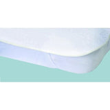 Protege-matelas Alese imperméable Elasretane éponge bouclette 100 % coton 80 x 190 cm Blanc