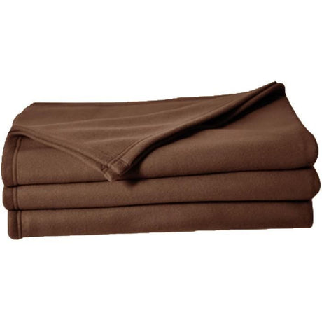 Couverture Polaire Toison d'Or - Poleco - 220 x2 40 cm - Coloris Chocolat