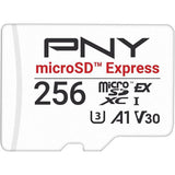 PNY microSD™ Express - Carte mémoire microSDXC - 256 Go - UHS-I U3 V30 A1 - 890/750 Mo/s