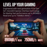PNY microSD™ Express - Carte mémoire microSDXC - 256 Go - UHS-I U3 V30 A1 - 890/750 Mo/s