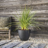 Pot de fleurs Rond Ř 40 cm - EDA - Element - 26,2 L - Intérieur / Extérieur - Ř 39,4 x H. 31,6 cm - Gris Anthracite