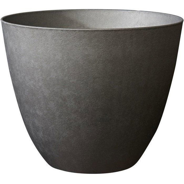 Pot de fleurs Rond Ř 50 cm - EDA - Element - 47,8 L - Intérieur / Extérieur - Ř 48,8 x H. 38,4 cm - Gris Anthracite
