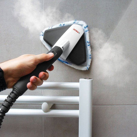 POLTI VAPORETTO SV660 STYLE - Balai vapeur 2-en-1 - Tout sol - 1500 W - 0,5 L - Câble 6 m - Gris / Blanc