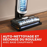 POLTI RollySteam WD10 - Aspirateur Balai Laveur avec Fonction Vapeur - Autonomie illimitée (filaire) - Rayon d'action jusqu'a 6 m