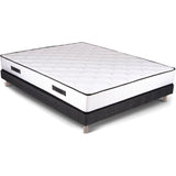 URBAN Collections PARIS Ensemble sommier et matelas 140 x 190cm - 798 Ressorts ensachés et mémoire de forme - 24 cm - Ferme