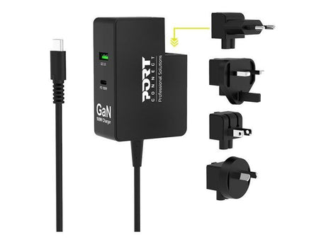 PORT Connect adaptateur secteur - USB, 24 pin USB-C - 100 Watt