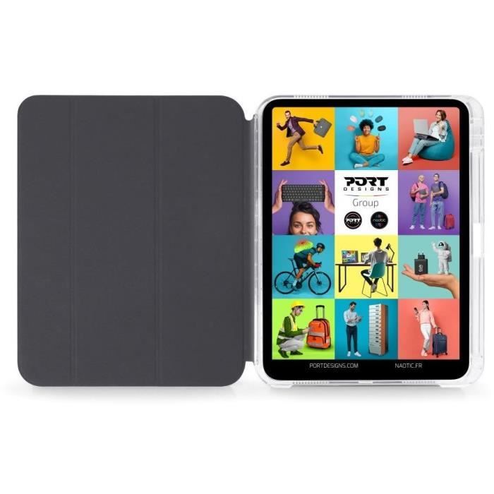Folio iPad Air Gen 6 - 11 - PORT Designs - 201351 NOUMEA 2 Slimclear - Gris