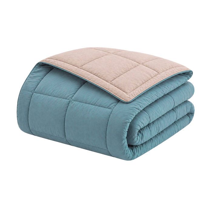 HUDSON - Couette Légčre Microfibre - 200gr/m2 - Galet & Lac- 240 x 260 cm