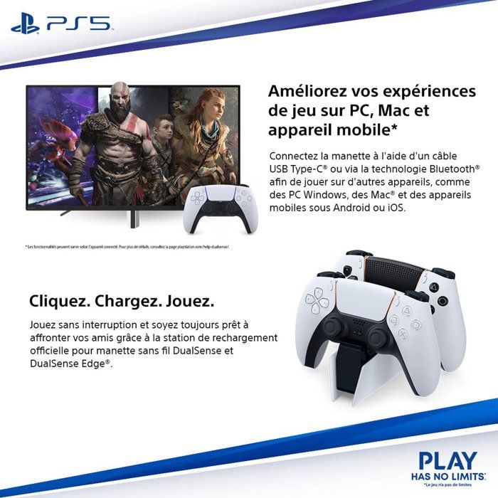 Manette sans fil DualSense - Rhythm Blue I PS5 et PC