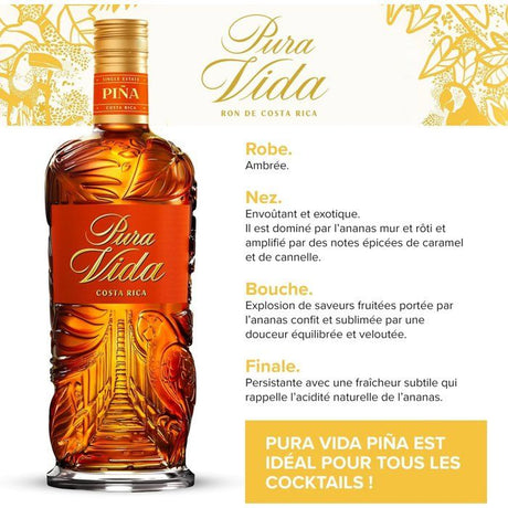 Pura Vida - Pińa - Rhum - 37,5% Vol. - 70cl