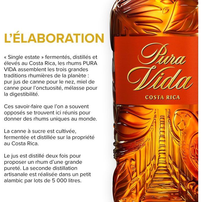 Pura Vida - Pińa - Rhum - 37,5% Vol. - 70cl