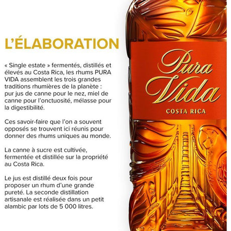 Pura Vida - Pińa - Rhum - 37,5% Vol. - 70cl