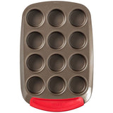 Moule ŕ muffin - PYREX - 1452002 - En acier carbonne - Antiadhésif - 12 trous