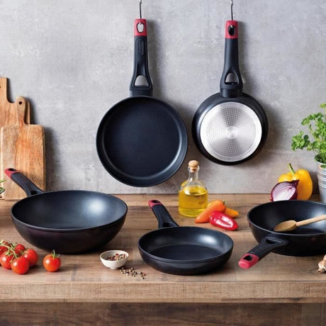 Poele - PYREX - 1455015 - En aluminium forgé - Antiadhésif - 20 cm - Sans PFAS