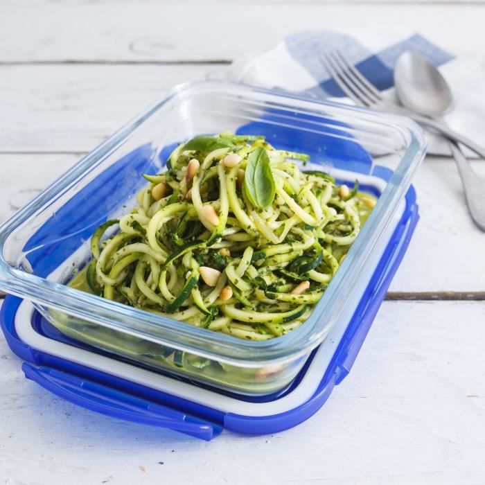 Lot de 5 Lunch Box - PYREX - Cook & Go - Verre - Rectangulaire - Couvercle hermétique - 0,8 L