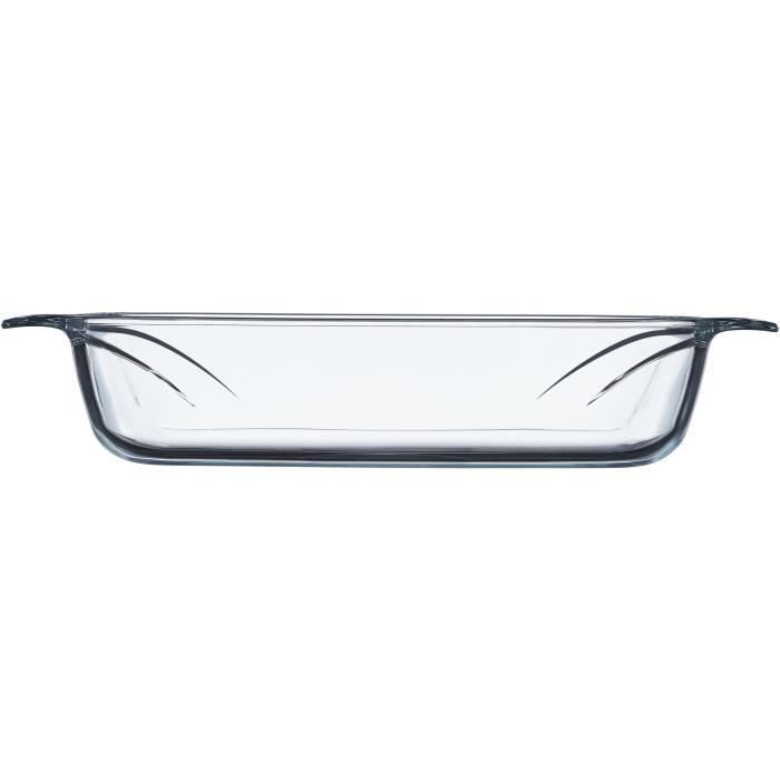 Lot de 4 plats a four - PYREX - Verre - Rectangulaire - 27/31/35/39 cm