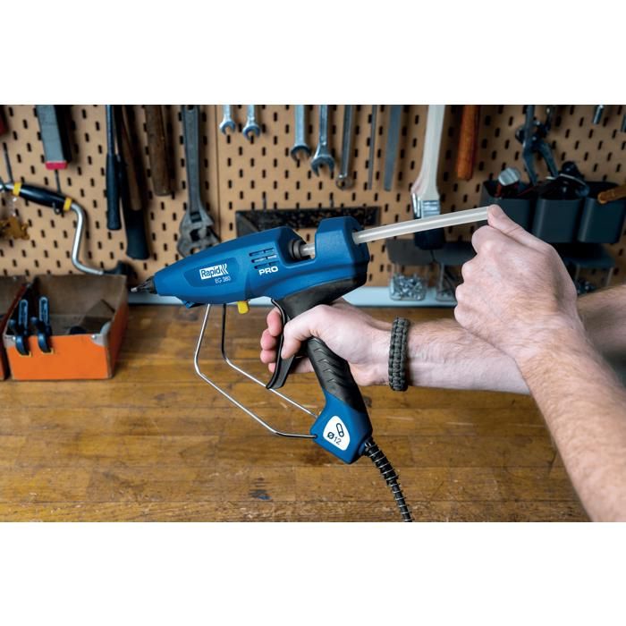 Pistolet a colle - Rapid - PRO EG380 - 400W - Débit 2200 g/h - Température réglable 120-230°C