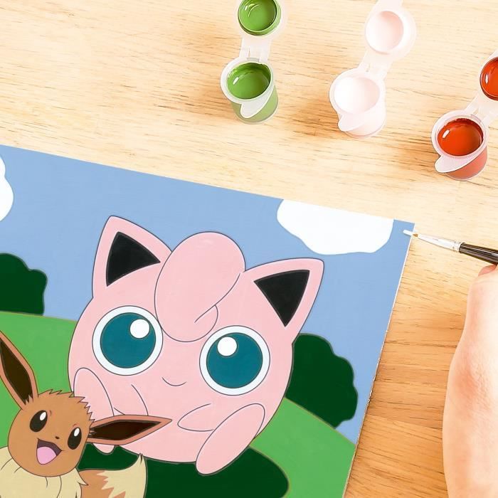 CreArt Kids 18x24cm Pokemon, Kit de peinture par numéros Numéro d'Art, Des 7 ans, 25839, Ravensburger