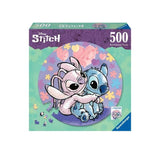 Puzzle rond 500 pieces Stitch, Disney, Dessin animé, Des 10 ans, 17581, Ravensburger