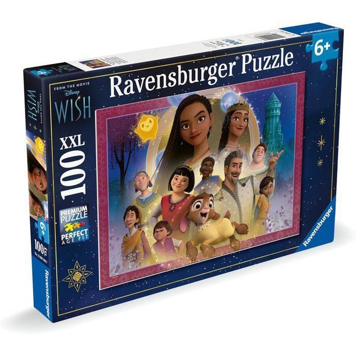 Puzzle 100 pieces XXL Le royaume des souhaits, Disney Wish, A partir de 6 ans, 12001048, Ravensburger