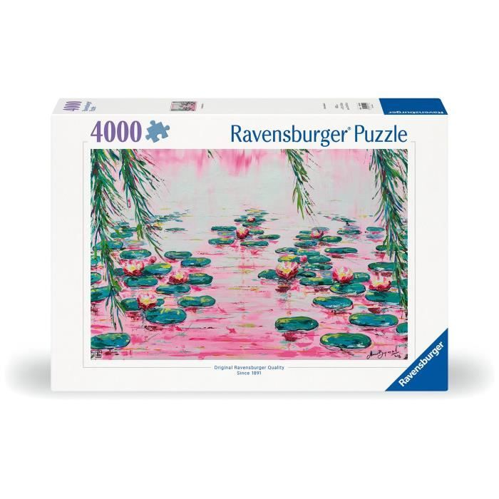 4000 p  Les nénuphars roses