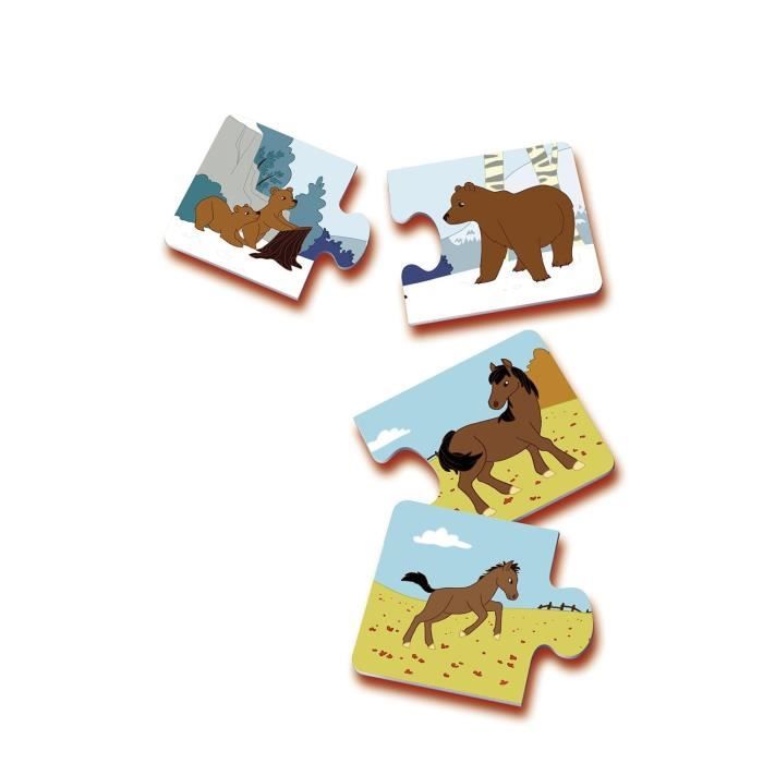 Jeu éducatif Maman et ses petits, Découverte des animaux, Des 2 ans, Ravensburger