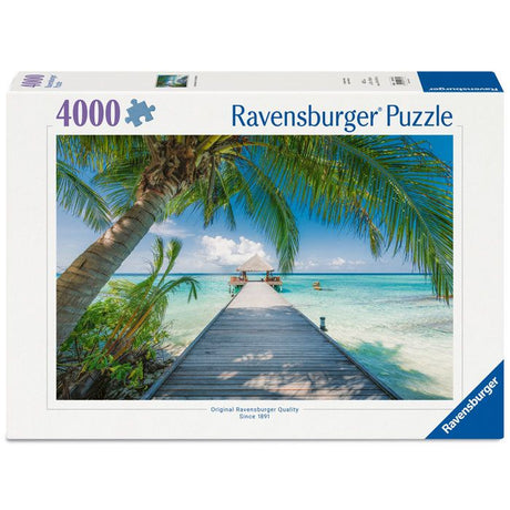 Ravensburger-Puzzle Adulte 4000 pieces-Plage de reve aux Maldives-des 14 ans-Puzzle qualité supérieure fabriqué en Europe-12001737