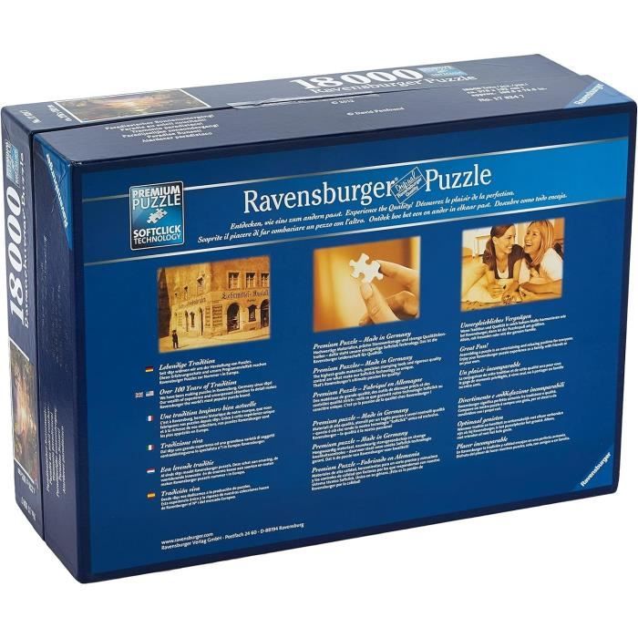 Puzzle 18000 pieces Paradis au soleil couchant, Ravensburger, Pour adulte