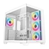 Boitier PC - DEEPCOOL - R-CG530-WHADA4-G-1 - Mini tour - Format Mini-ITX / Micro-ATX / ATX & Micro-ATX - 4 ventilateurs ARGB - Blanc