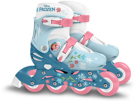 Patins en ligne ajustable - LA REINE DES NEIGES - Fille - Bleu - Taille 30-33