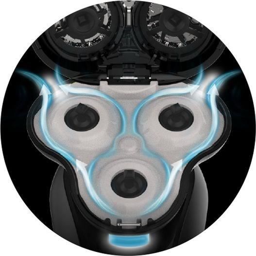 Rasoir rotatif - REMINGTON - XR1755 - Systčme hybride SynX - PivotBall - Lames flexibles - 100% étanche - Autonomie 50 min