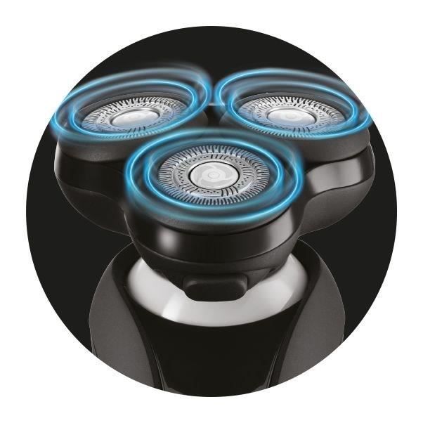 Rasoir rotatif - REMINGTON - XR1755 - Systčme hybride SynX - PivotBall - Lames flexibles - 100% étanche - Autonomie 50 min