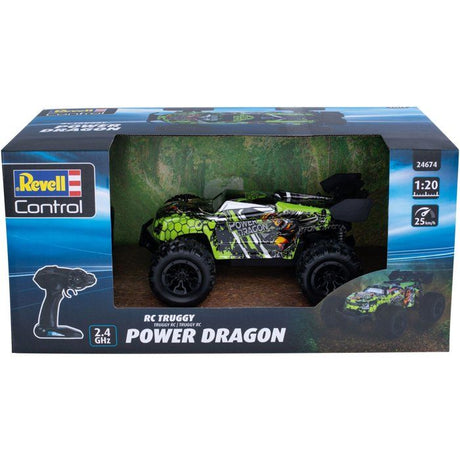 Voiture radiocommandée - REVELL Control - Truggy RC - Power Dragon - 25 km/h - Échelle 1:20 - Des 8 ans