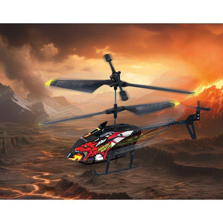 Hélicoptere RC - REVELL Control - Dragon Hunter - 3 voies - 2,4 GHz - Stabilisateur - Des 8 ans