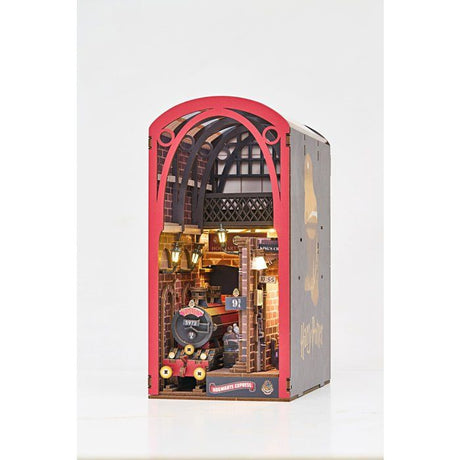 Book Nook - Kit DIY a construire Maquette 3D Serre Livre - REVELL - Tiny Adventures - Harry Potter - Le Poudlard Express - LED