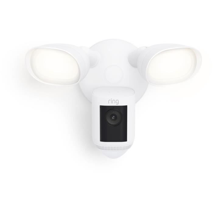 Caméra de surveillance - RING - Spotlight Cam Pro sur secteur - Blanc