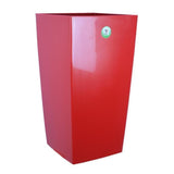 Pot de fleurs - RIVIERA - Nuance Carré - 29 x 29 x H 52 cm - Rouge