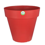 Pot de fleurs - RIVIERA - Soleilla Rond - Ř 39,2 x 35,8 cm - 25L - Rouge