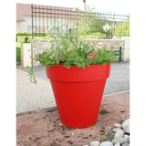 Pot de fleurs - RIVIERA - Soleilla Rond - Ř 49 x 44,8 cm - Rouge