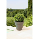 Pot de fleurs - RIVIERA - Soleilla Rond - Ř 59 x 53,6 cm - Gris pailleté
