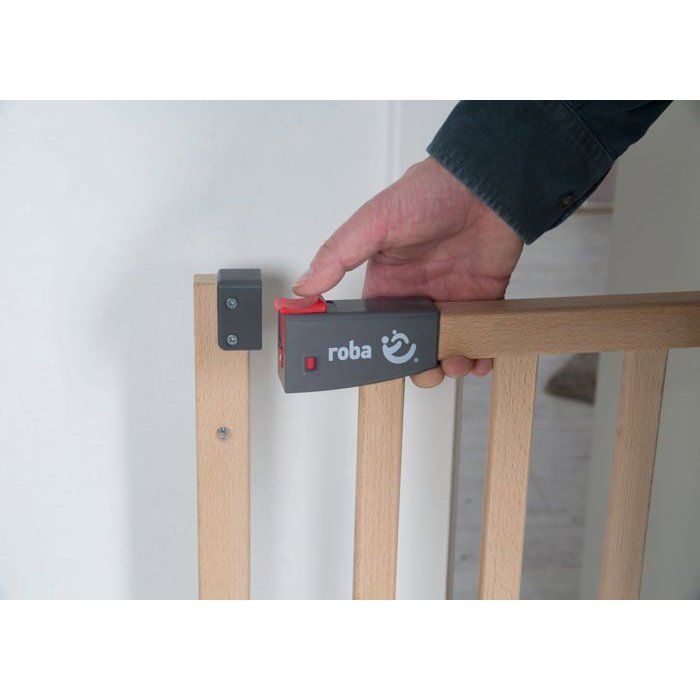 Barriere de Sécurité Bébé Safety Up pour Porte - ROBA - Largeur Réglable de 70 - 118.5 cm