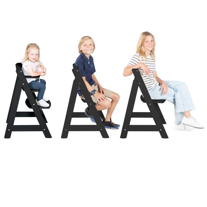 Chaise haute évolutive - ROBA - SIT UP FLEX - Des 6 mois jusqu'a 70 kg - Noir