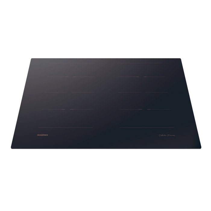 Plaque de cuisson induction ROSIERES RIFS744SCA - Double full zone - 4 foyers - 7400 W - L 70 cm - Fabrication française